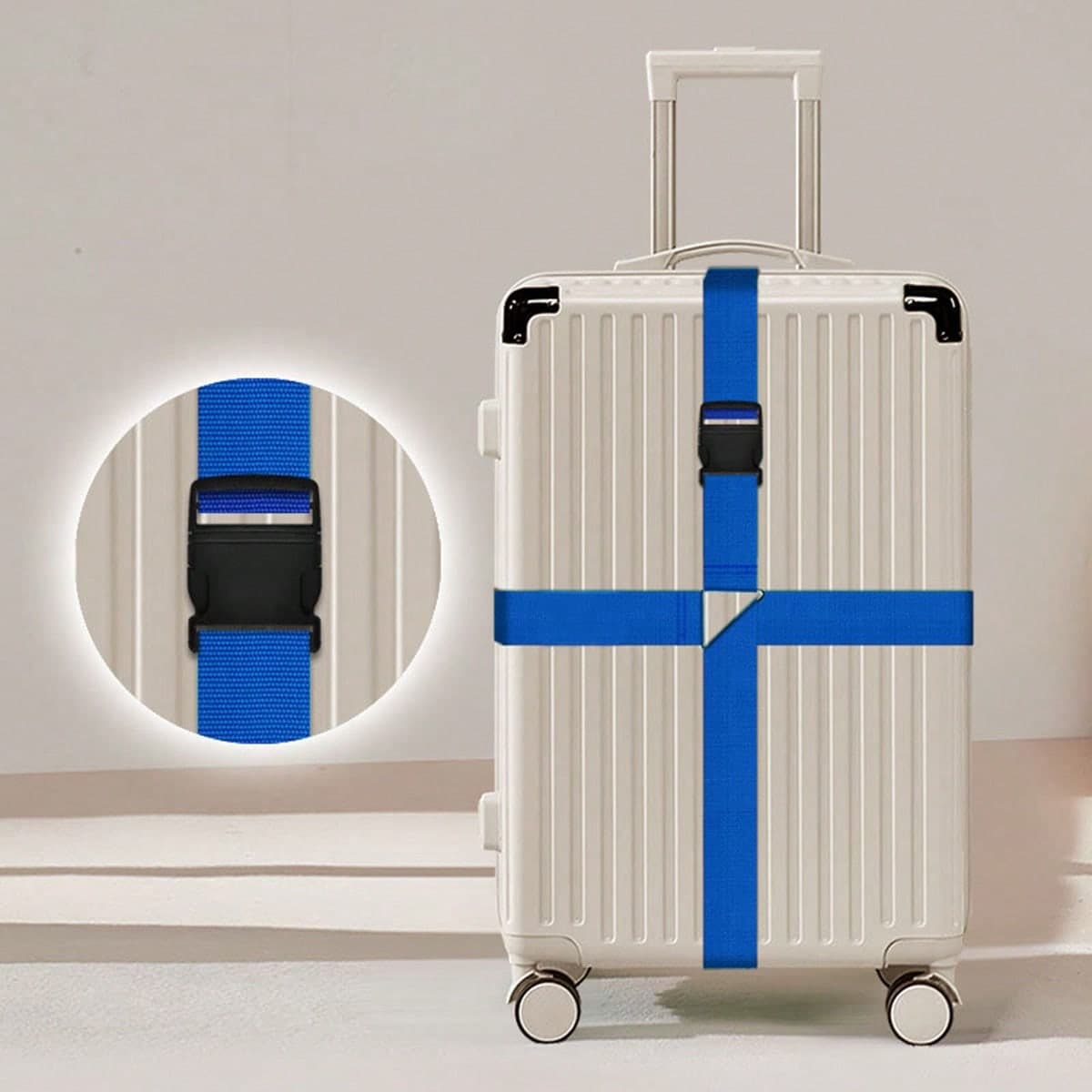 1 pièce Ceinture de fixation de bagages améliorée pour bagages, sangle de regroupement de bagages pour voyage